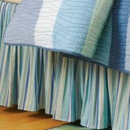 10x10 C&F Home Ocean Wave Collection Twin Bed Skirt, 39 by 76-Inch