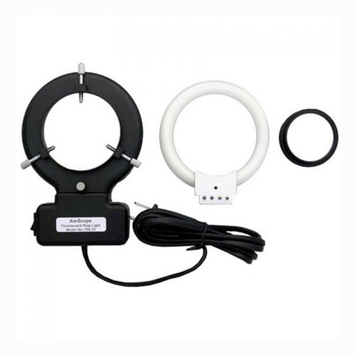  12W Microscope Fluorescent Ring Light with Adapter by AmScope