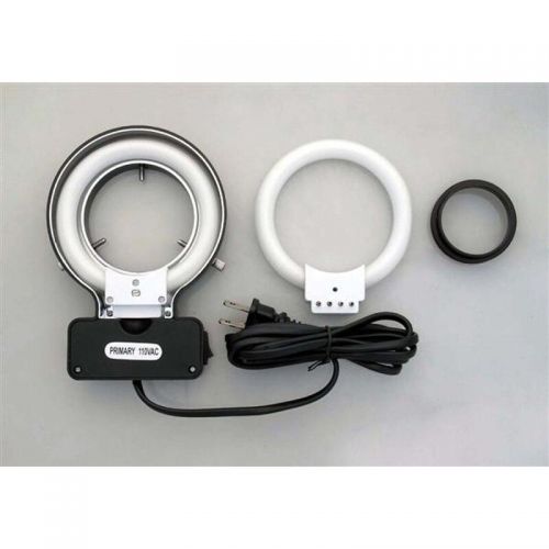  12W Microscope Fluorescent Ring Light with Adapter by AmScope