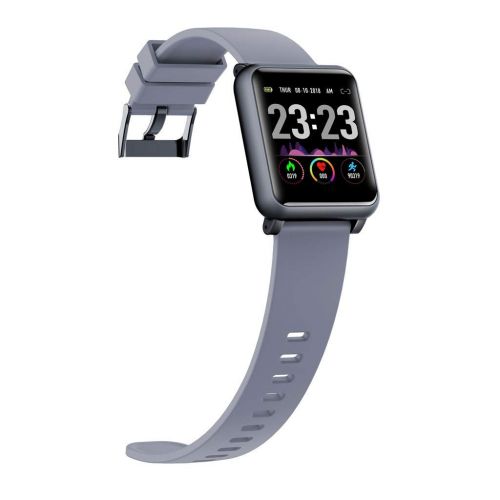  12shage Smartwatches Outdoor Smartwatches Sportuhr IP68 Wasserdicht Sportuhr Fitness Tracker Pulsmesser/Schrittzahler/Schlaf Monitor Aktivitatstracker (Grau)