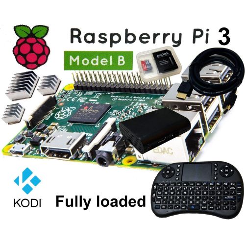  12voltnet Raspberry Pi 3+ Model B 1GB RAM LibreElec 8.2.5 Kodi 17.6 Media Center 16GB SD Class10