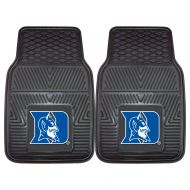 13010 CC Sports Decor NCAA Duke University Blue Devils 2-PC Vinyl Front Car Mat Set, Universal Size