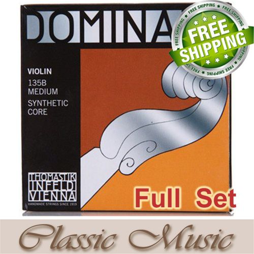  Classic Music Thomastik Dominant 135B Violin Strings Full Set 4/4 Ball End