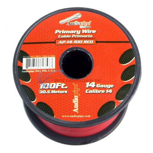  Audiopipe 14 GA GAUGE 100 FT SPOOLS PRIMARY AUTO REMOTE POWER GROUND WIRE CABLE (11 ROLLS)