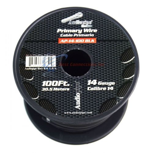  Audiopipe 14 GA GAUGE 100 FT SPOOLS PRIMARY AUTO REMOTE POWER GROUND WIRE CABLE (11 ROLLS)