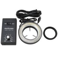 144-LED Microscope Ring Light with Adapter by AmScope