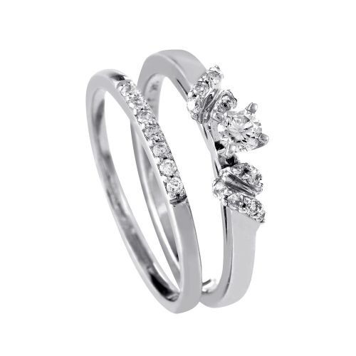  14K White Gold Diamond Bridal Set BR1209W