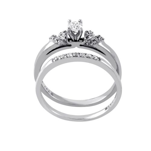  14K White Gold Diamond Bridal Set BR1209W