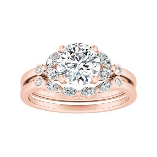  Auriya 14k Gold 78ct TDW Nature Inspired Vintage Diamond Engagement Ring Set - White H-I by Auriya