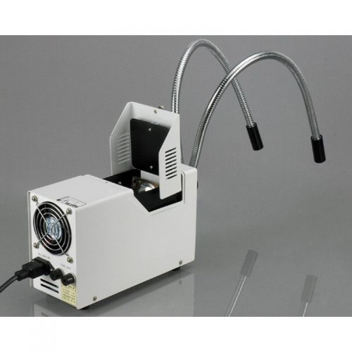  150W Fiber Optic Dual Gooseneck Microscope Illuminator by AmScope
