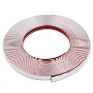 15M x 18mm Car Auto DIY Moulding Trim Strip Sliver Tone for Window Bumper Grille