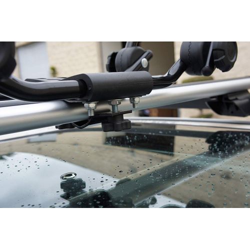  16 Rooftop Universal Kayak Carrier Car Roof Rack Set of Two J-Shape Foldable Carrier for Canoe, SUP and Kayaks Mounted on Your SUV, Fits Most Size Crossbar (2 Set)