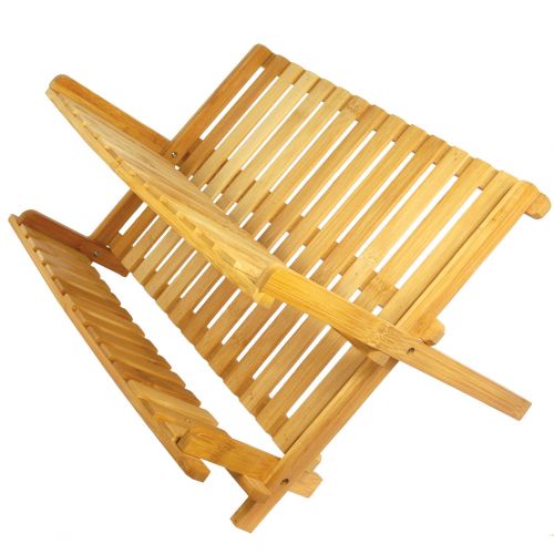  17 Inch Medium Size All Natural Eco-Friendly Bamboo Dish Rack by Better Chef