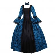 1791's lady 1791s lady Womens Victorian Rococo Dress Inspiration Maiden Costume NQ0032