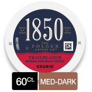 1850 Trailblazer, Medium-Dark Roast Coffee, K-Cup Pods for Keurig Brewers, 10 Count (Pack of 6)