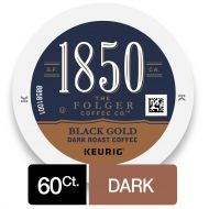 1850 Black Gold, Dark Roast Coffee, K-Cup Pods for Keurig Brewers, 10 Count (Pack of 6)