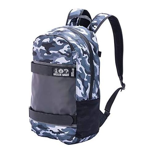  187 Killer Pads Standard Issue Backpack with Skateboard Straps