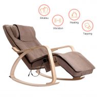 1INCH Massage Chair, Rocking Recliner, Full Back Neck and Shoulder Shiatsu Massager Chair, Vibrating and...