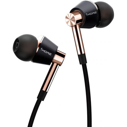  [아마존 핫딜] [아마존핫딜] 1MORE Triple Driver In-Ear Earphones Hi-Res Headphones with High Resolution, Bass Driven Sound, MEMS Mic, In-Line Remote, High Fidelity for Smartphones/PC/Tablet - Gold