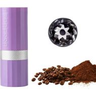 1Zpresso Q Air Manual Coffee Grinder-Purple, Mini Slim Travel Sized Fits in the plunger, Stainless Steel Conical Burr, Numerical Adjustable Setting for Pour Over French Press Cold Brew