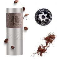 1Zpresso Q Manual Coffee Grinder, Mini Slim Travel Sized, Stainless Steel Conical Burr, Numerical Adjustable Setting for Pour Over French Press Cold Brew