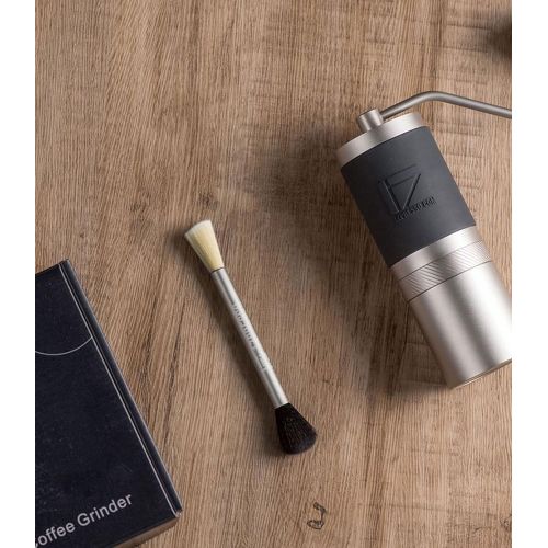  [아마존베스트]1Zpresso JX Manual Coffee Grinder Light Gray Capacity 35g with Assembly Stainless Steel Conical Burr - Numerical Internal Adjustable Setting, Portable Mill Faster Grind Efficiency