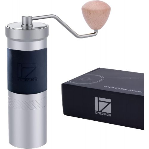  [아마존베스트]1Zpresso JX-PRO Manual Coffee Grinder Light Gray Capacity 35g with Assembly Stainless Steel Conical Burr - Numernal Adjustable Setting, Portable Mill Faster Grinding Efficiency Esp