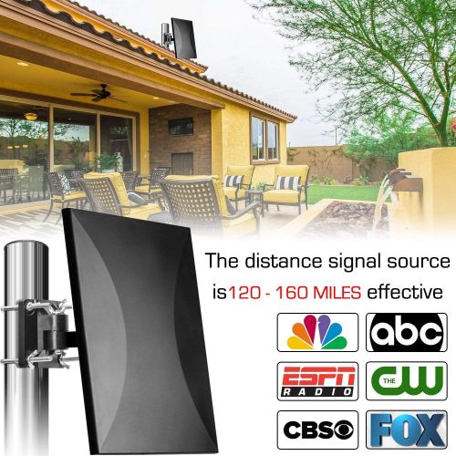  [아마존 핫딜]  [아마존핫딜]1byhome Outdoor Indoor HD TV Antenna 150 Miles Range for 4K 720P 1080P HDTV, Digital TV Antenna with Detachable Amplifier Signal Booster 33 FT Coaxial Cable for FM/VHF/UHF Channels