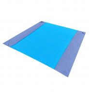 1byhome Yealsha Beach Blanket Extra Large, Soft Pocket Picnic Blanket, Waterproof Outdoor Family Mat for Beach, Camping, Hiking, Music Festival, 78.7 x 55.1inch