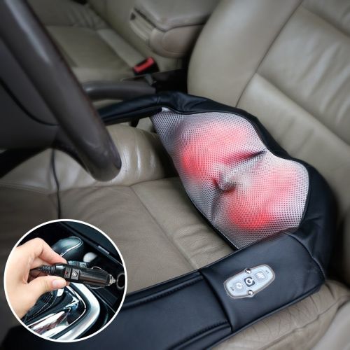  1byone Shiatsu Deep-Kneading Massager with Heat and Car Adapter for Neck, Shoulder, Back, Arms, Legs Massage