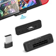 [아마존베스트]1Mii MiiLink Bluetooth Adapter for Nintendo Switch/PC, Wireless Audio Bluetooth 5.0 Transmitter aptX Low Latency Built-in Mic for Bluetooth Headphones Earbuds Speakers Only