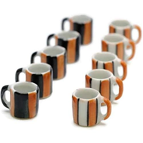  1shopforyou 10 Mix Modern Coffee Mug Tea Cup Dollhouse Miniatures Food Kitchen Toys by Handmade