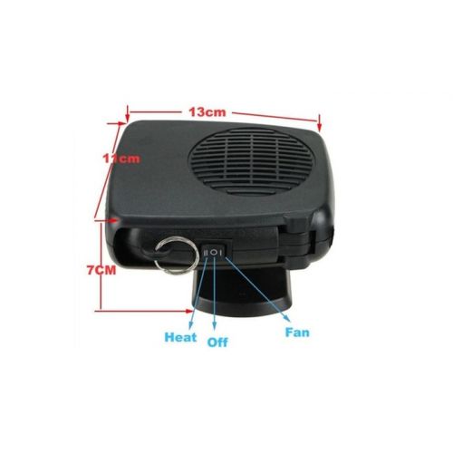  2 in 1 Car Portable Ceramic Heating Cooling Heater Fan Defroster