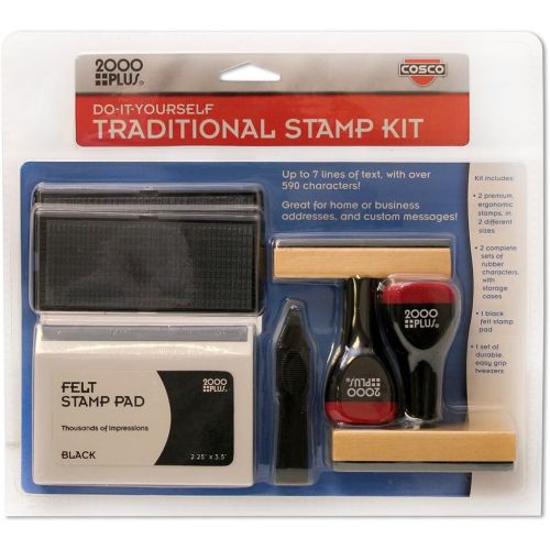  2000 PLUS Custom Stamp Kit 2-Line and 7-Line Stamps (030968)