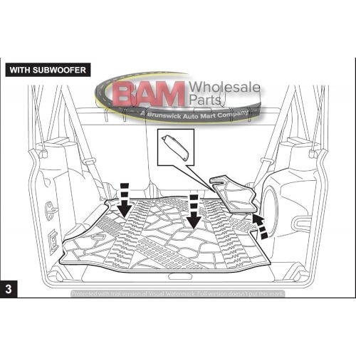  2016-2017 Jeep Wrangler Cargo Mat 4-Door Unlimited OEM Cargo Liner Mopar