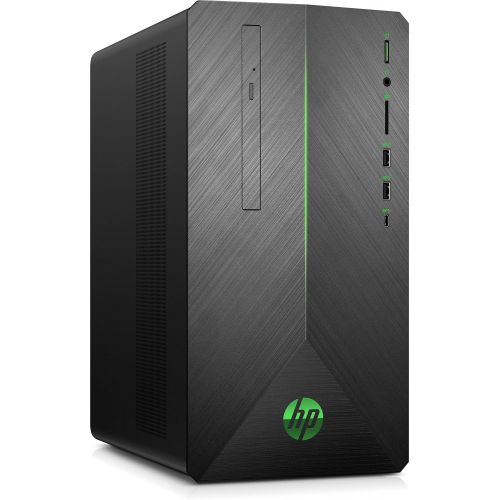  2018 HP Gaming Desktop - Virtual Reality Ready - AMD Ryzen 7-Series - 16GB Memory - AMD Radeon RX 580-1TB Hard Drive + 128GB Solid State Drive - Windows 10 - Shadow Black