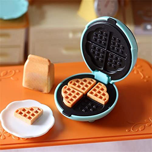  2022 Mini Electric Oven, Model Role Play Miniature Size Toy, 1:6 Scale Dollhouse Accessories, Doll House Bread Maker, Kids Toy Furniture Accessory for Dolls Decor, Multicolor