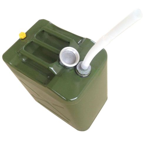  20L US Standard Cold-rolled Plate Petrol Diesel Can Gasoline Bucket with Oil Pipe Army Green