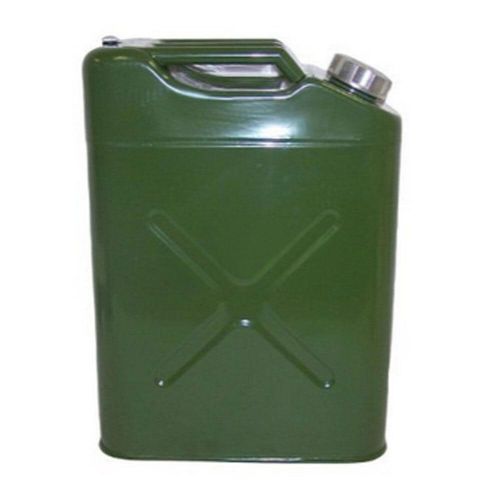  20L US Standard Cold-rolled Plate Petrol Diesel Can Gasoline Bucket with Oil Pipe Army Green