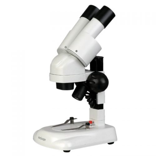  20x Cordless LED Portable Binocular Stereo Microscope by AmScope