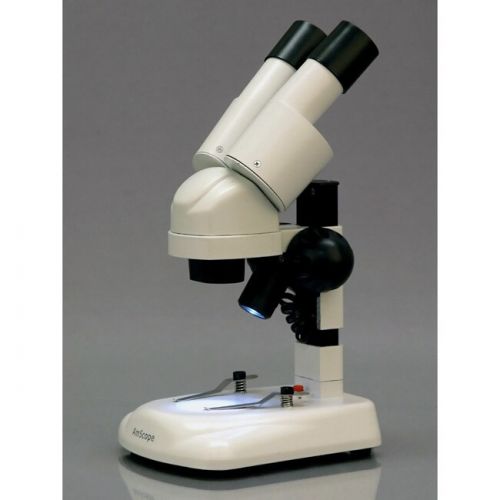  20x Cordless LED Portable Binocular Stereo Microscope by AmScope