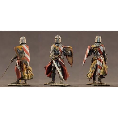  21st Century Toys Tin toy soldiers ELITE painted 54 mm Scottish Knight, XIV century.