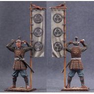 21st Century Toys Tin toy soldiers ELITE painted 54 mm Japanese Warrior Ashigaru with Flag