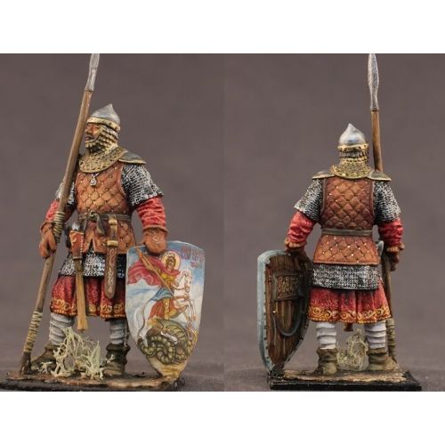  21st Century Toys Tin toy soldiers ELITE painted 54 mm Russian foot soldier, 14-15 centuries.