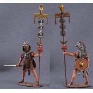 21st Century Toys Tin toy soldiers ELITE painted 54 mm Roman Signifer in a Wolfskin
