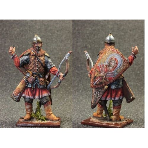  21st Century Toys Tin toy soldiers ELITE painted 54 mm Russian archer 14-15 centuries.