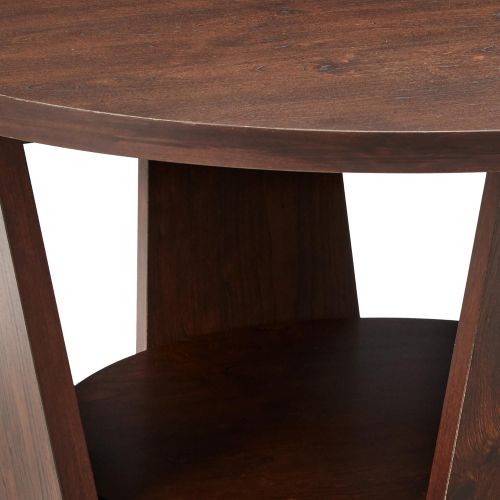  24/7 Shop at Home 247SHOPATHOME Quinine Coffee Table, Vintage Walnut