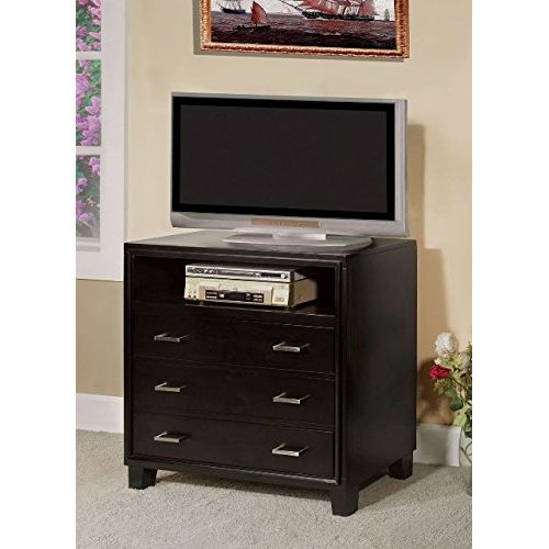  24/7 Shop at Home 247SHOPATHOME IDF-7088TV FA-CM7088TV Media Chest, Espresso