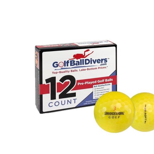  24 Bridgestone e6 Soft Yellow - Value (AAA) Grade - Recycled (Used) Golf Balls