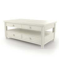 247SHOPATHOME IDF-4615WH-C Ponderay Coffee Table White